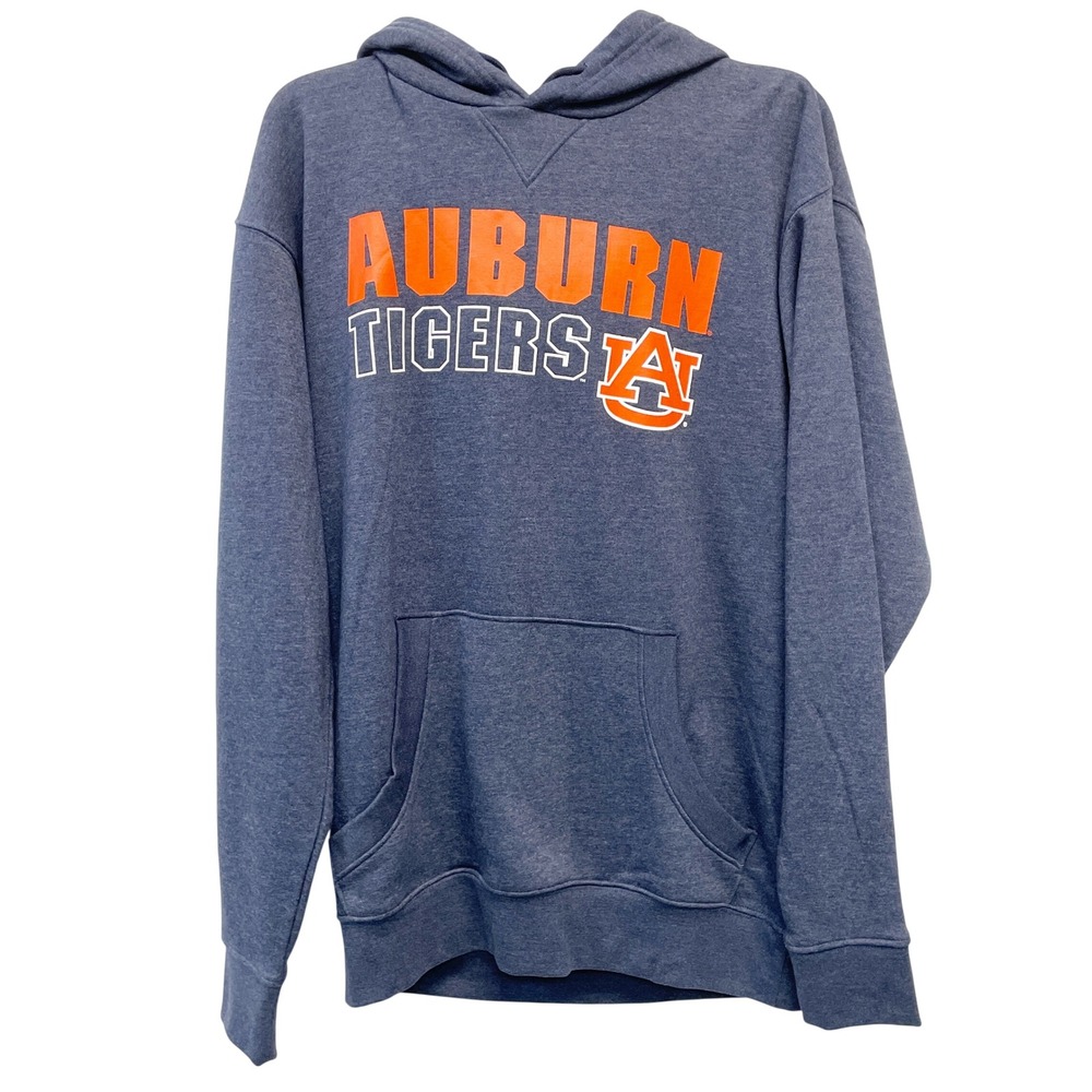 Rivalry Threads Men's Navy Auburn Tigers Graphic Hoodie Sweatshirt Size Medium